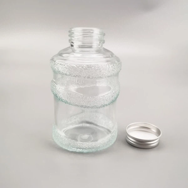 Round Glass Drinking Bottle