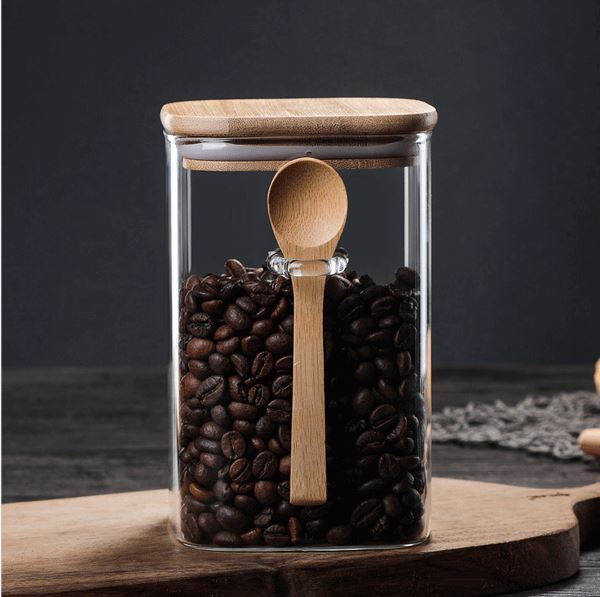 Wooden Cap Storage Jar
