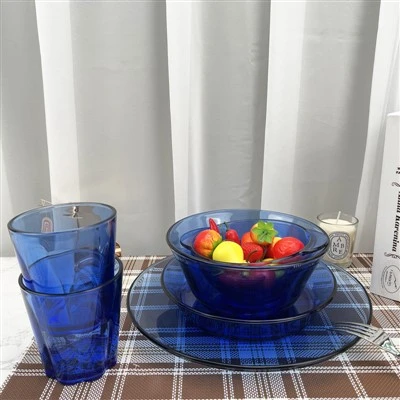 Augsts borosilikāta kobalta zilais stikla trauki
